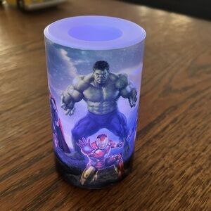 Marvel Avengers Flameless Flicker Color Changing Kids Bed Side led Candle